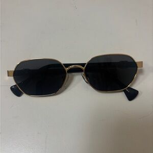 Gucci Black and Gold Sunglasses